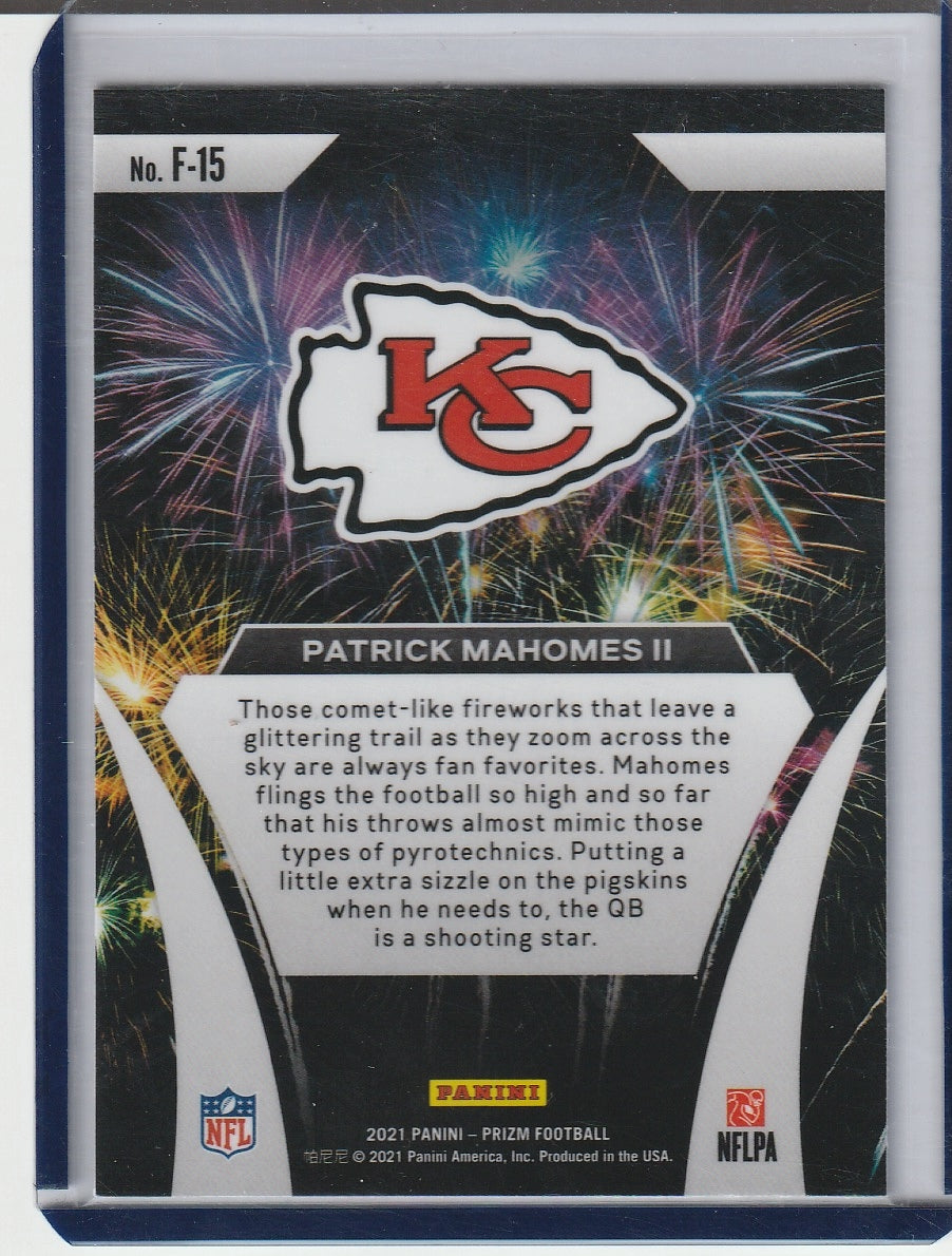 2021 Panini Prizm Football - Patrick Mahomes II 'Fireworks'