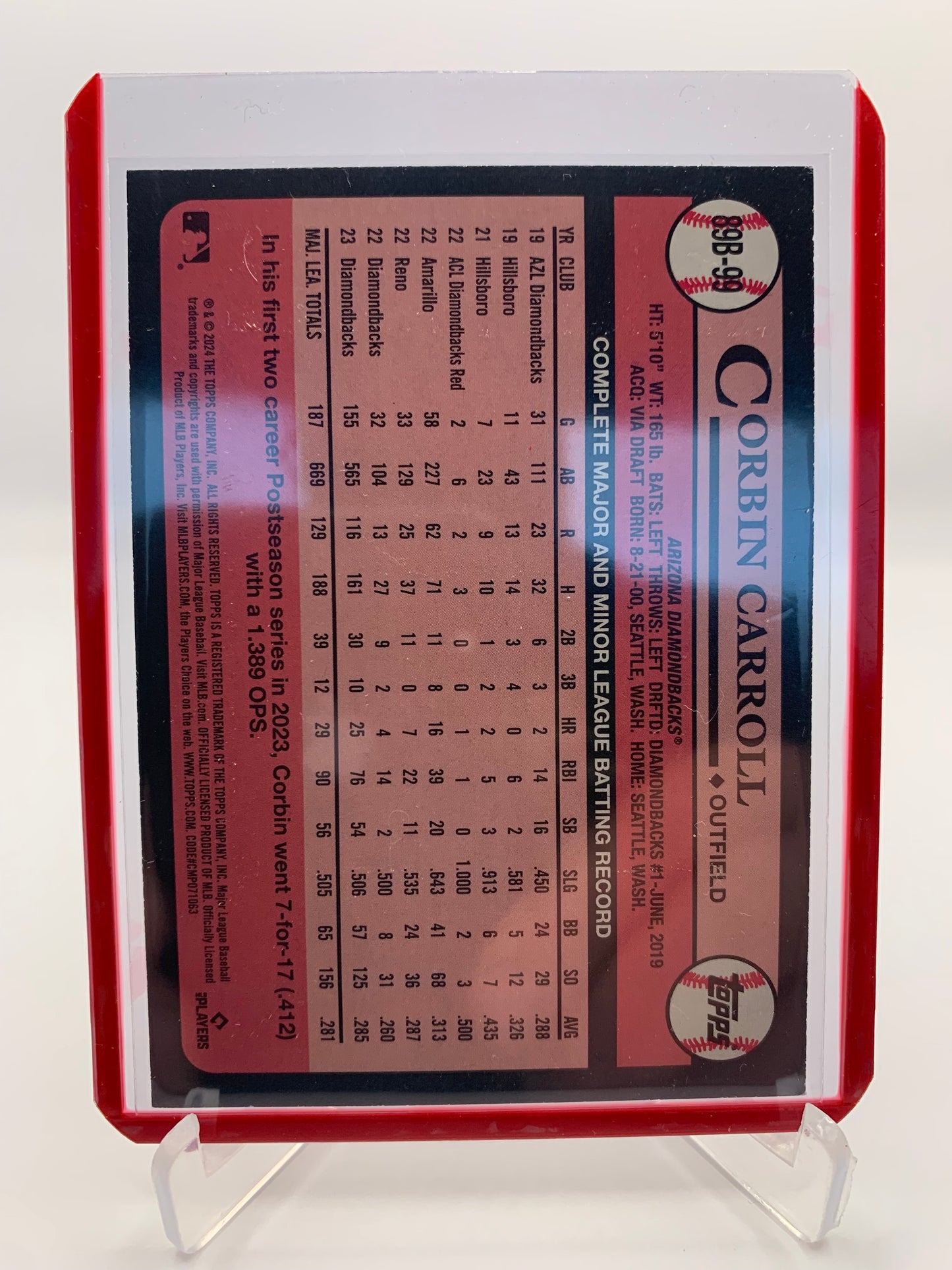 2024 Topps MLB Series One - Corbin Carroll ‘89-24 35 Years Anniversary’