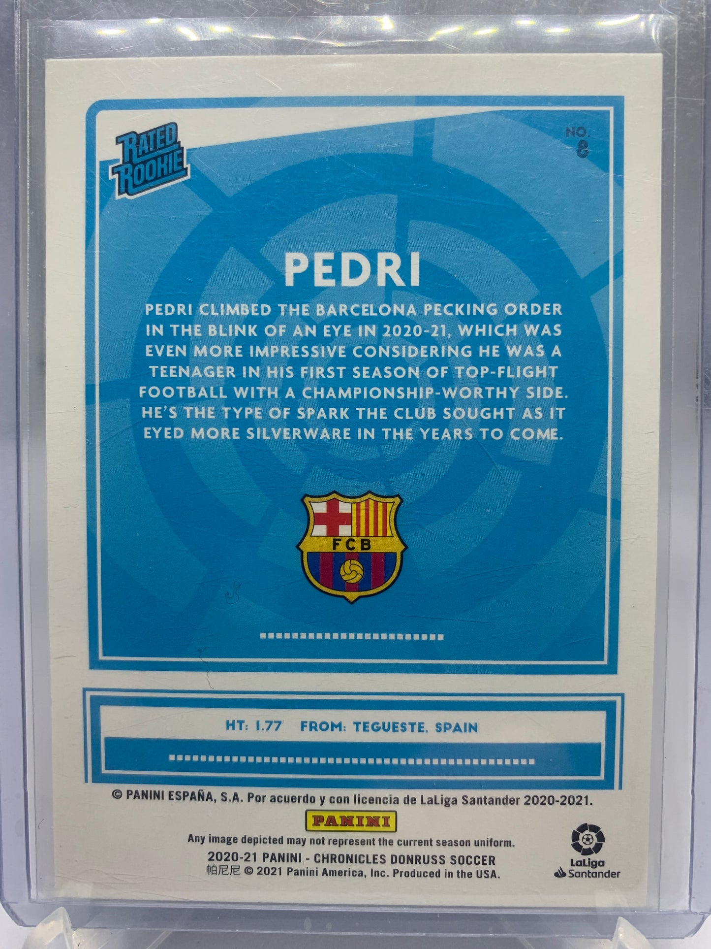 2020-21 Panini Chronicles Donruss Soccer - Pedri ‘Rated Rookie Astro’