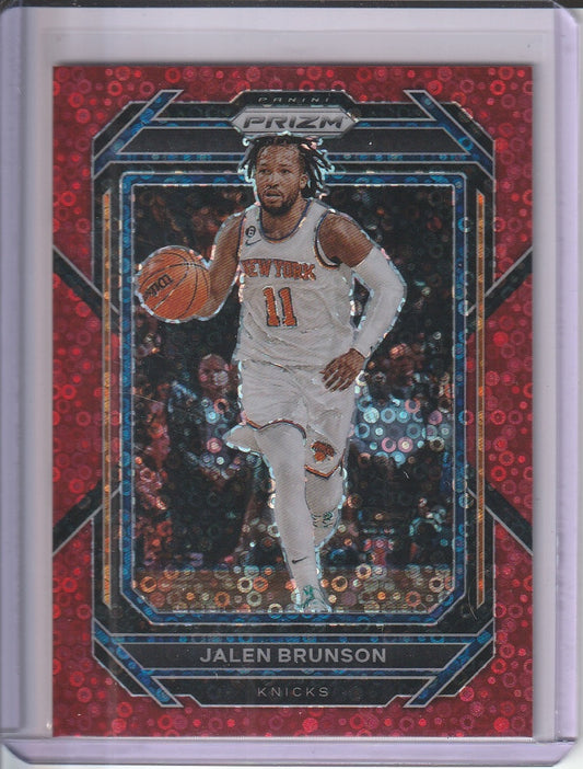 .2022-23 Panini Prizm Basketball - Jalen Brunson 'Red Fast Break Prizm' /100