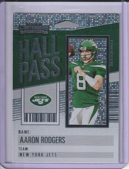 2023 Panini Contenders Football - Aaron Rodgers 'Hall Pass'