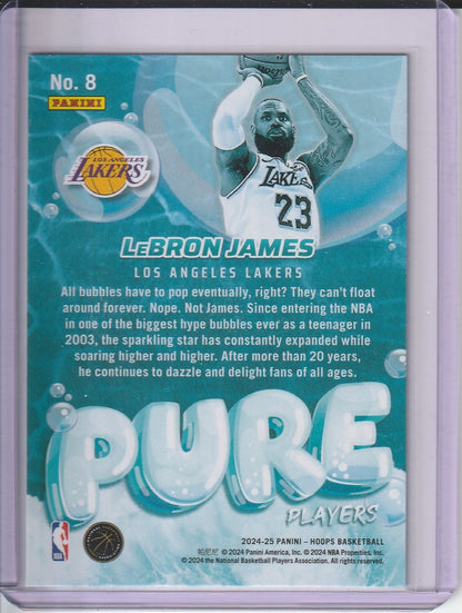 2024-25 Panini Hoops Basketball - LeBron James 'Pure Players'