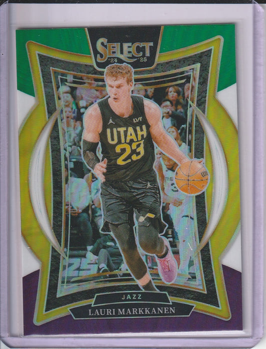 2024-25 Panini Select Basketball - Lauri Markkanen 'Green, White, Purple'