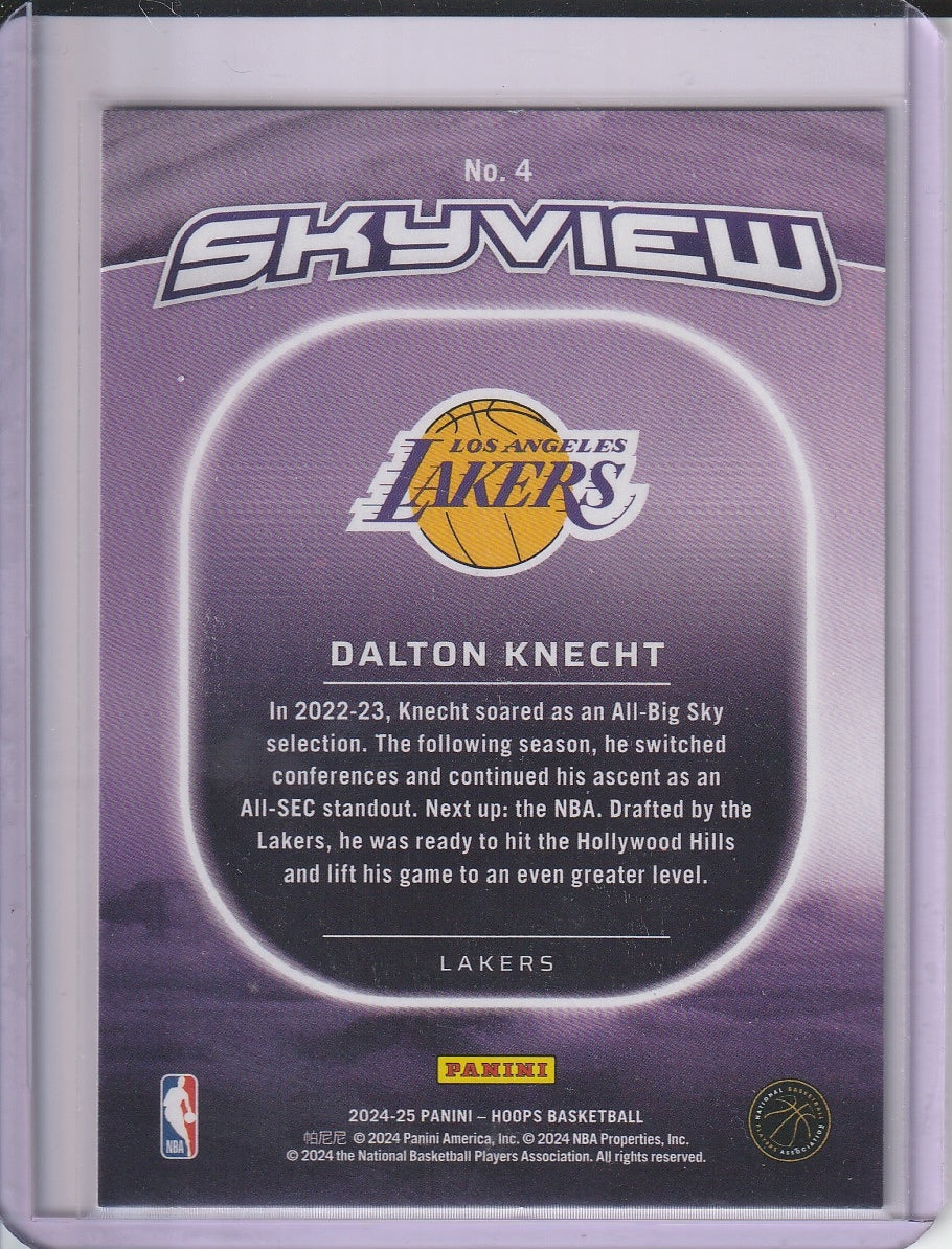 2024-25 Panini Hoops Basketball - Dalton Knecht 'Skyview' RC Rookie