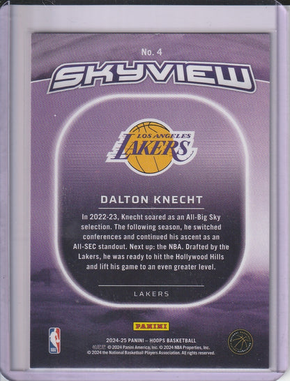 2024-25 Panini Hoops Basketball - Dalton Knecht 'Skyview' RC Rookie