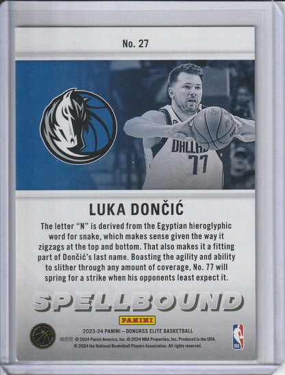2023-24 Panini Donruss Elite Basketball - Luka Doncic 'Spellbound N'