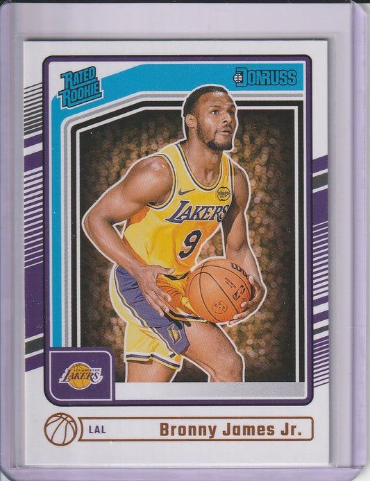 2024-15 Panini Donruss Basketball - Bronny James Jr. 'Rated Rookie' RC