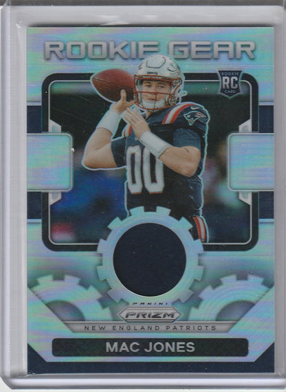 2021 Panini Prizm Football - Mac Jones 'Rookie Gear' Silver Prizm Holo RC Rookie