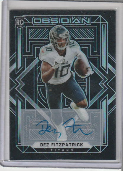 2021 Panini Obsidian Football - Dez Fitzpatrick RC Rookie Autograph /199