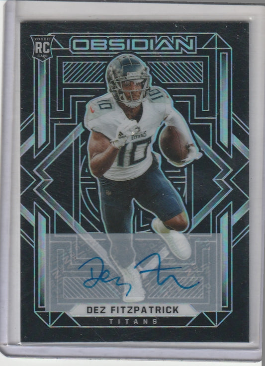2021 Panini Obsidian Football - Dez Fitzpatrick RC Rookie Autograph /199