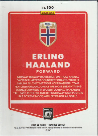 2021-22 Panini Donruss Soccer - Erling Haaland 'Optic Silver'