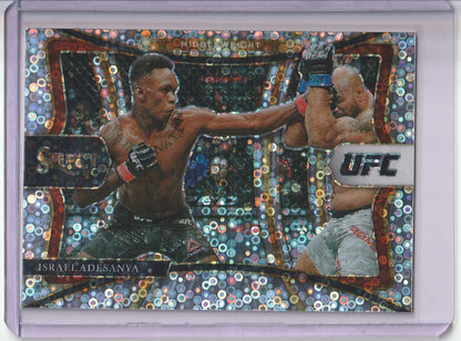 2021 Panini Select UFC - Israel Adesanya Premier Level Silver Disco