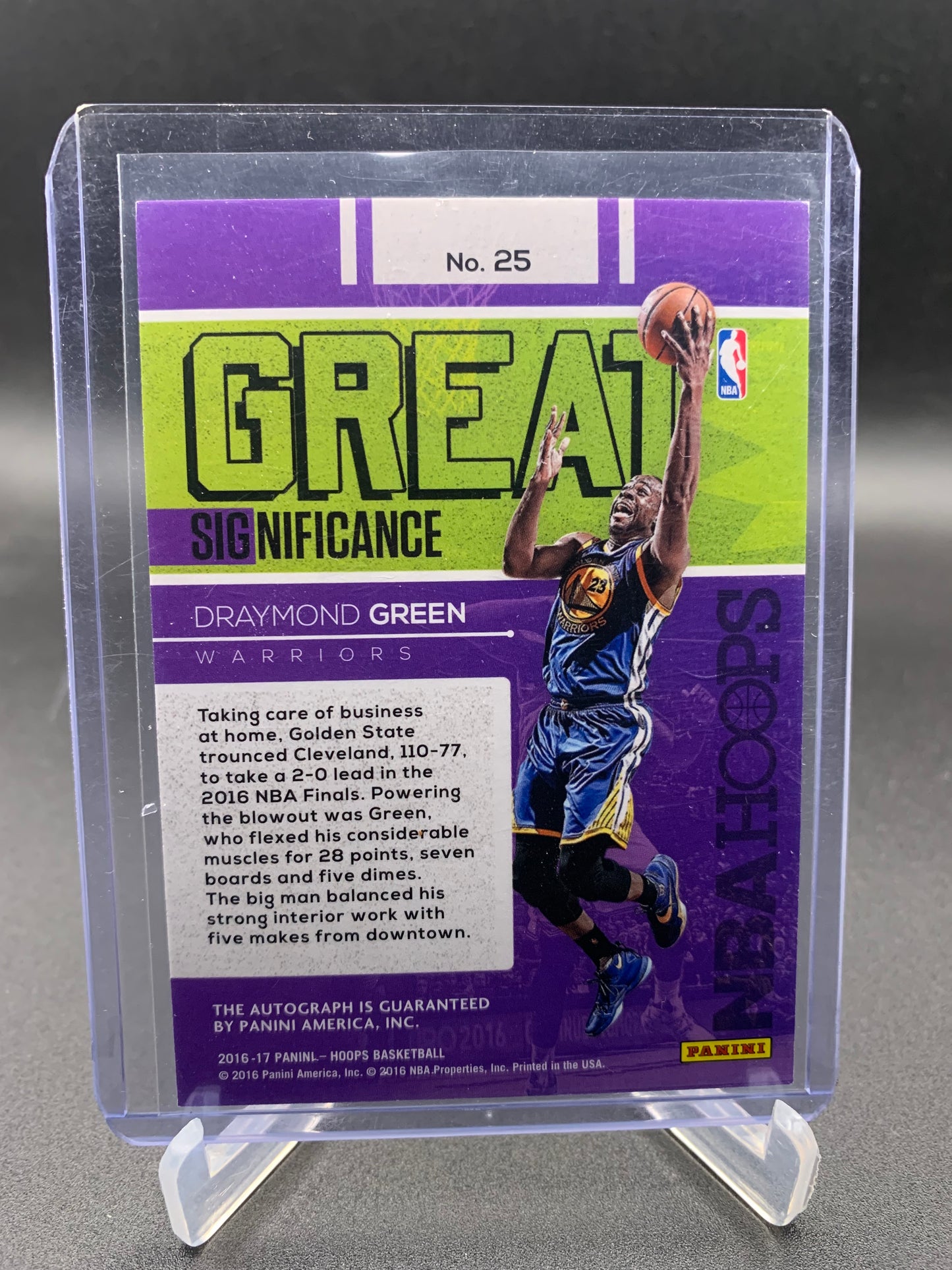2016-17 Panini Hoops Basketball - Draymond Green ‘Great Significance’ Autograph
