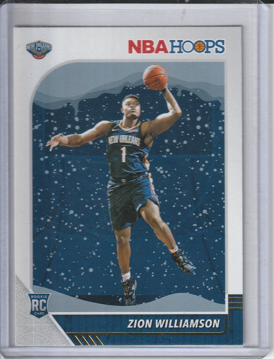 2019-20 Panini Hoops Basketball - Zion Williamson 'Winter' RC Rookie