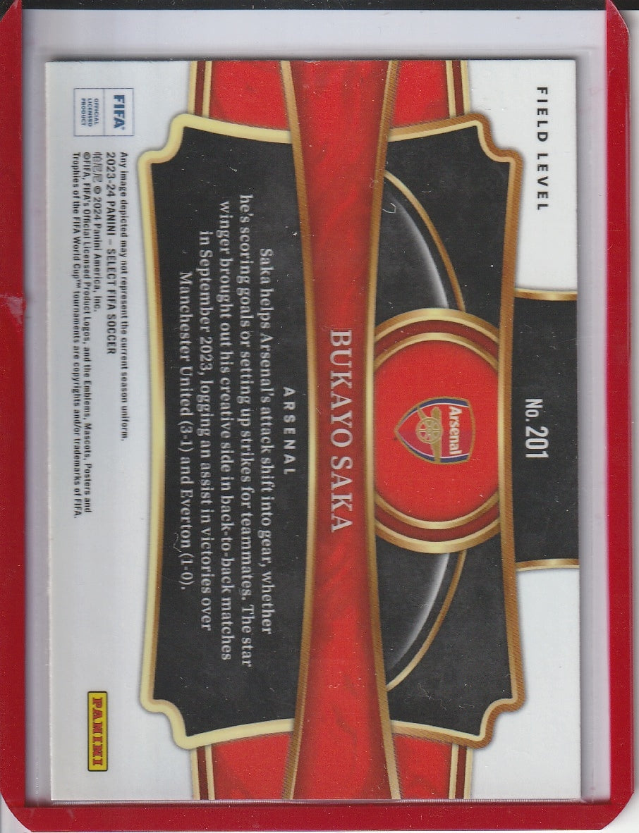 2023-24 Panini Select Fifa Soccer - Bukayo Saka 'Field Level'