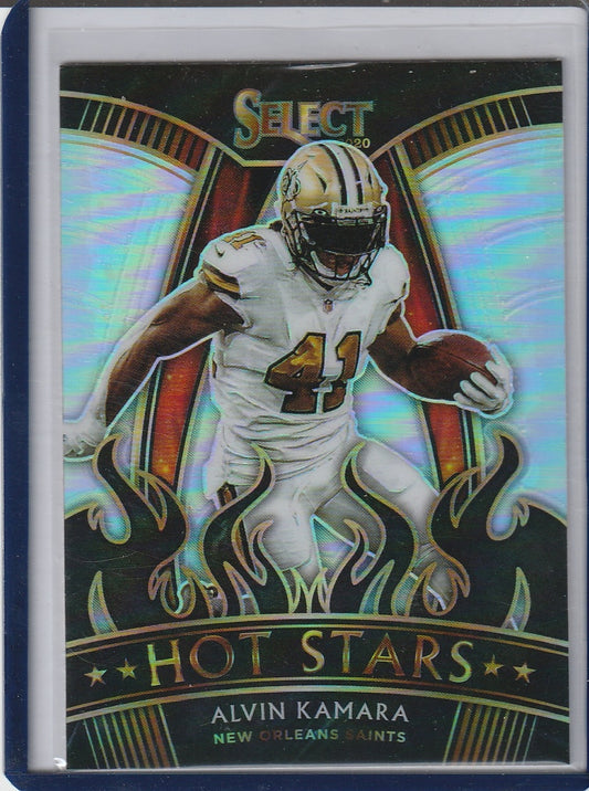 2020 Panini Select Football - Alvin Kamara 'Hot Stars' Silver Prizm Holo