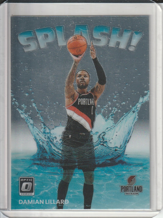 2022-23 Panini Donruss Optic Basketball - Damian Lillard 'Splash!'