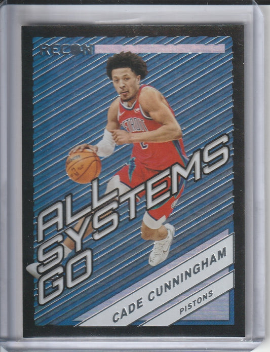 2021-22 Panini Recon Basketball - Cade Cunningham 'All Systems Go' Rookie Year