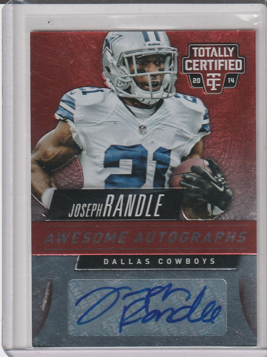 2014 Panini Totally Certified Football - Joseph Randle 'Awesome Autographs'