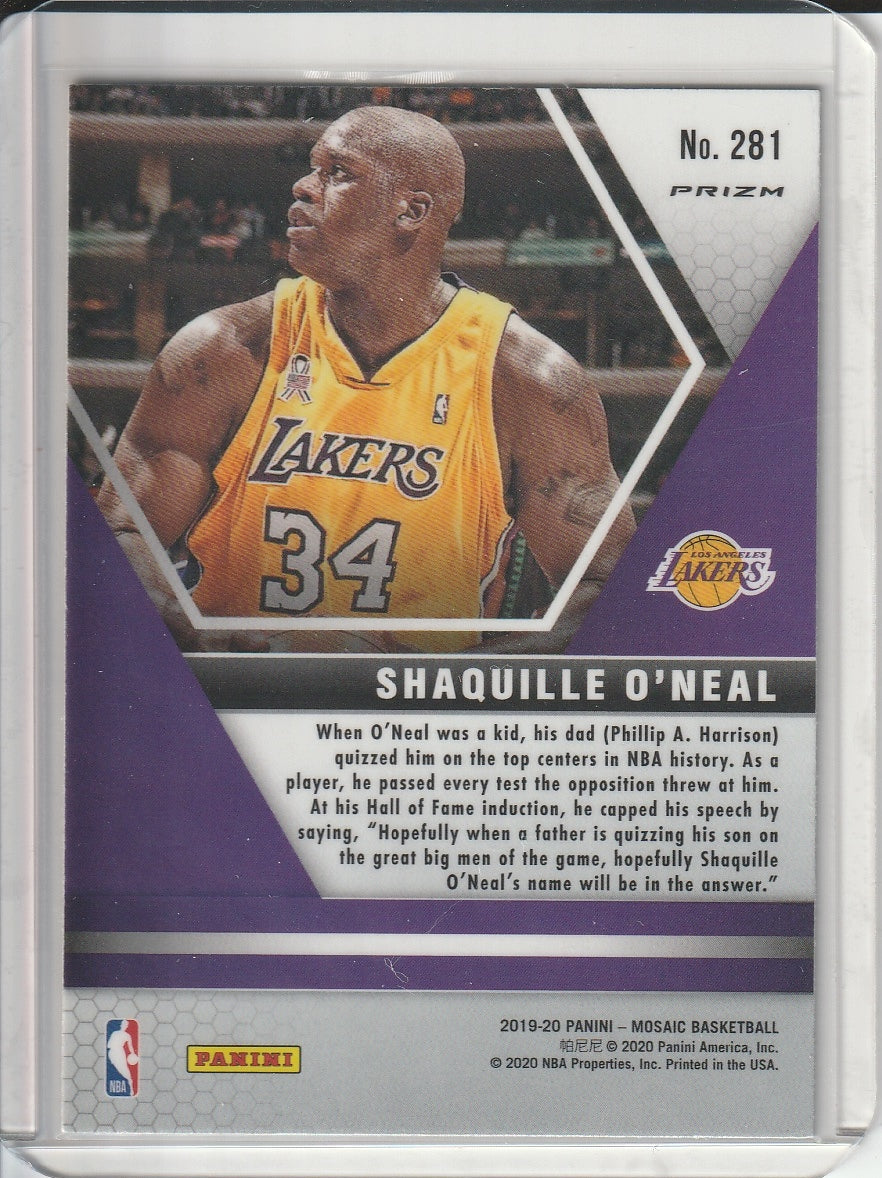 2019-20 Panini Mosaic Basketball - Shaquille O'Neal 'Fast Break Disco' Prizm