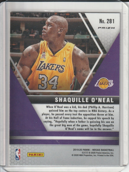 2019-20 Panini Mosaic Basketball - Shaquille O'Neal 'Fast Break Disco' Prizm
