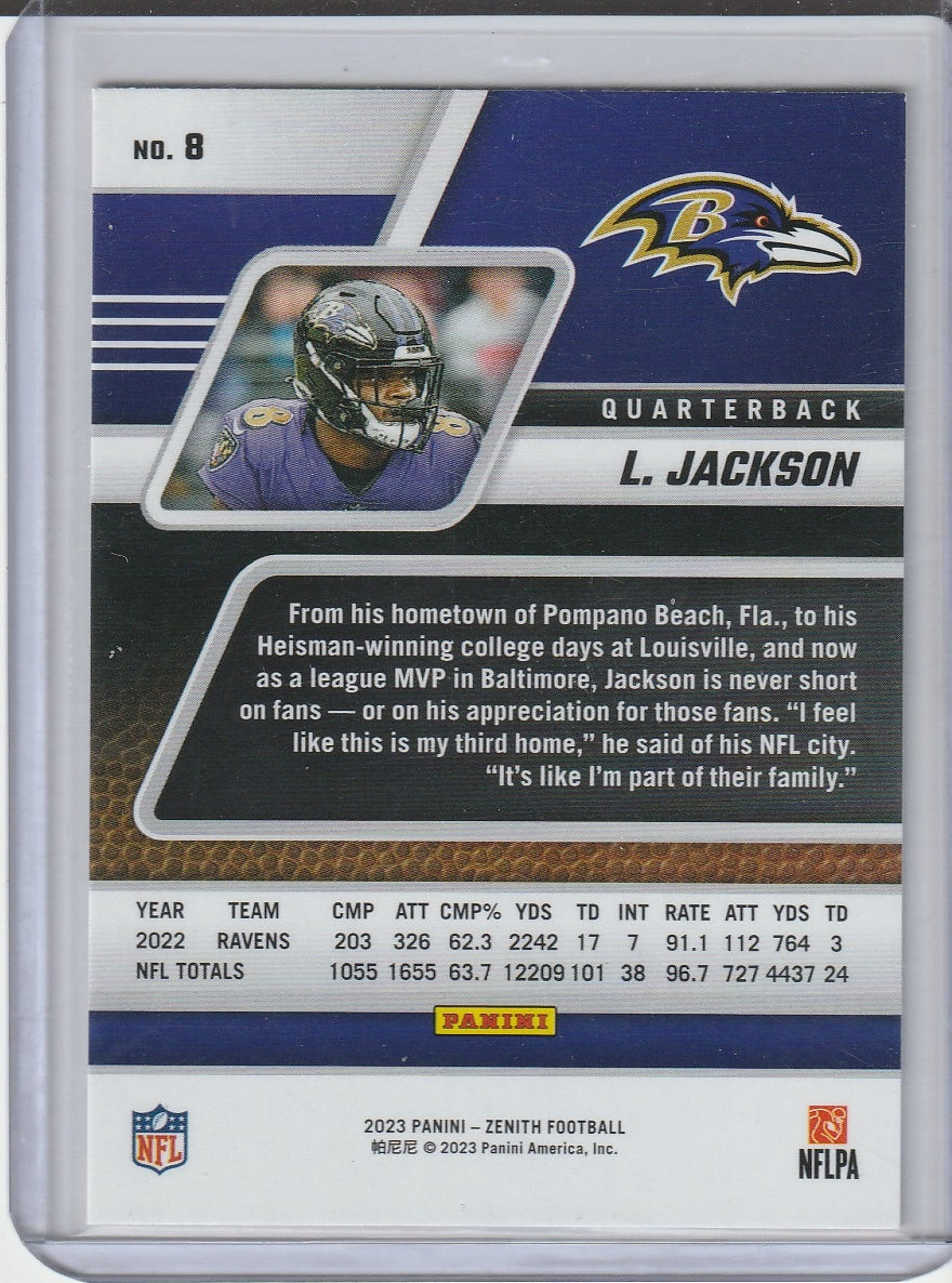 2023 Panini Zenith Football - Lamar Jackson