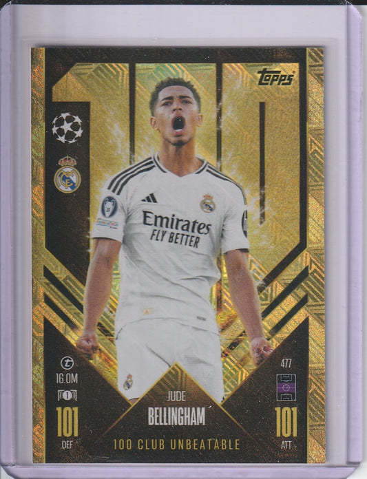 2025 Topps Match Attax - Jude Bellingham '100 Club Unbeatable'