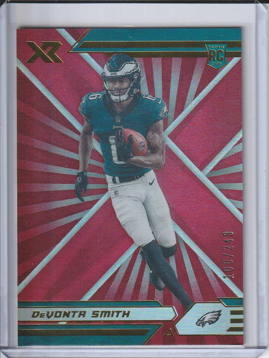 2021 Panini Xr Football - DeVonta Smith 'Red' RC Rookie /249