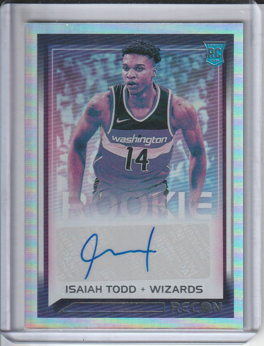 2021-22 Panini Recon Basketball - Isaiah Todd 'Rookie Signatures' RC Rookie