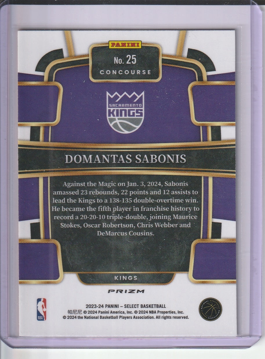 2023-24 Panini Select Basketball - Domantas Sabonis 'Orange Flash'