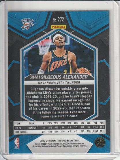 2023-24 Panini Mosaic Basketball - Shai Gilgeous-Alexander 'City Edition'