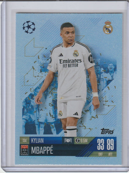 2025 Topps Match Attax - Kylian Mbappe 'Rainbow Foil'