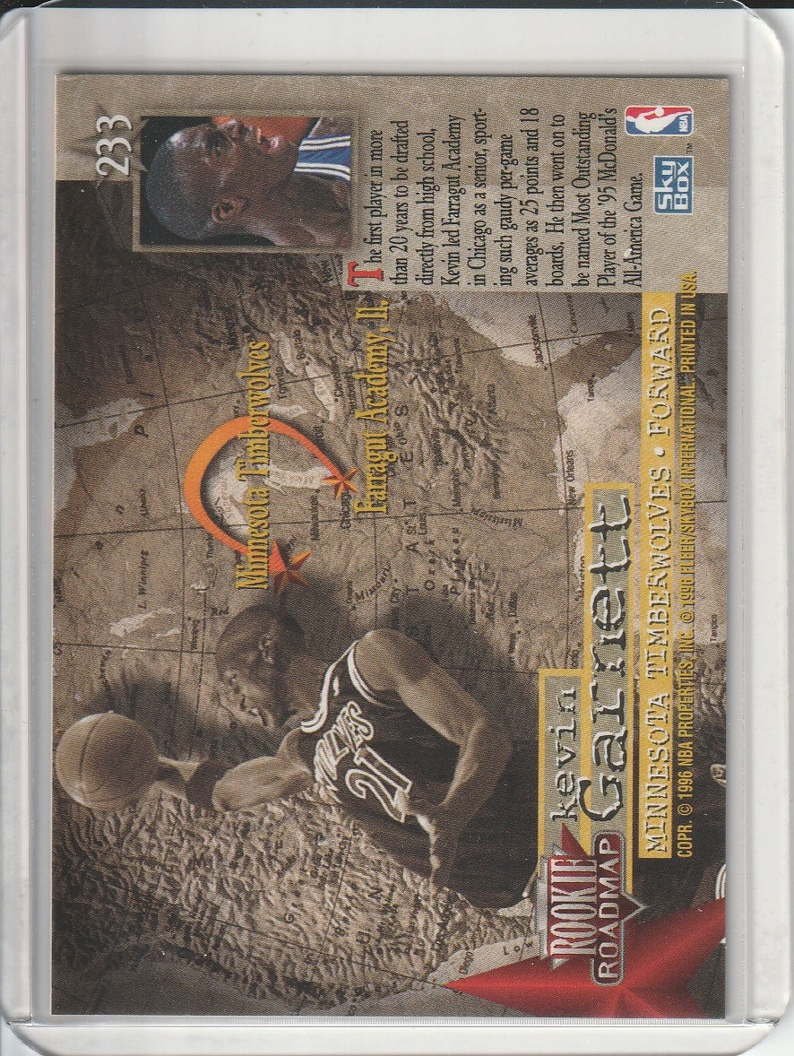 1995-96 Skybox Premium Basketball - Kevin Garnett RC Rookie