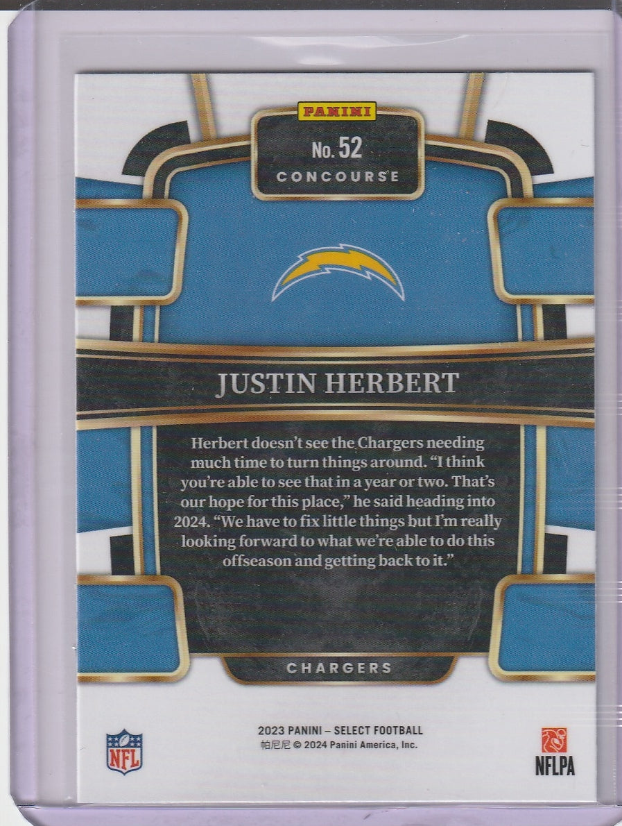 2023 Panini Select Football - Justin Herbert