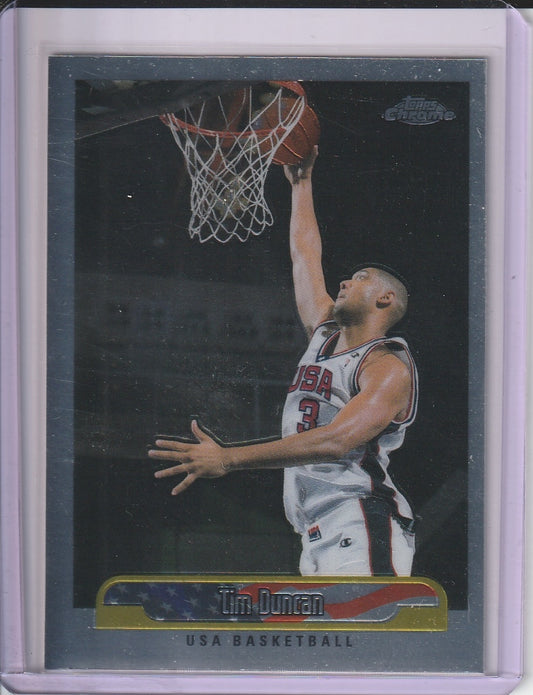 1999-00 Toops Chrome Basketball - Tim Duncan 'USA'