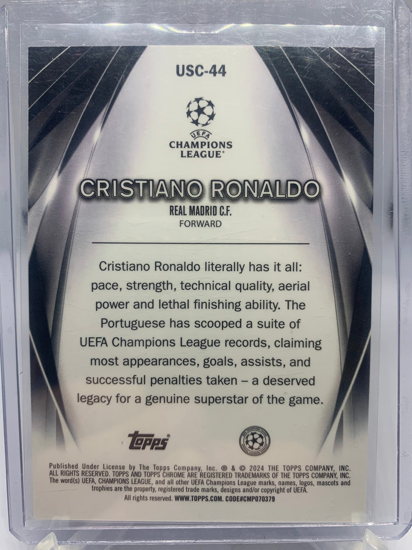 2023-24 Topps Chrome UEFA - Cristiano Ronaldo ‘Ultimate Stage Chrome’