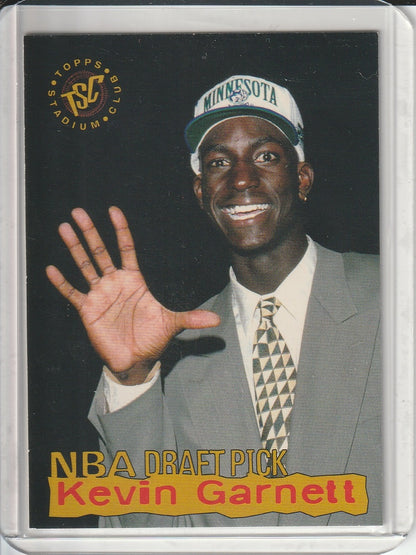 1995-96 Topps Stadium Club - Kevin Garnett 'Draft Pick'