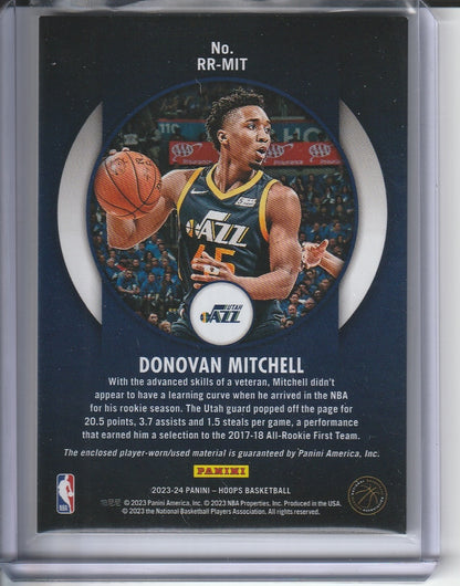 2023-24 Panini Hoops Basketball - Donovan Mitchell 'Rookie Remembrance' Relic *Player Used*