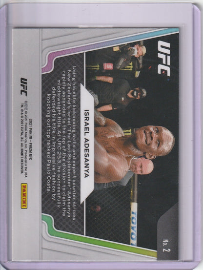 2021 Panini Prizm UFC - Israel Adesanya 'Knockout Artists'
