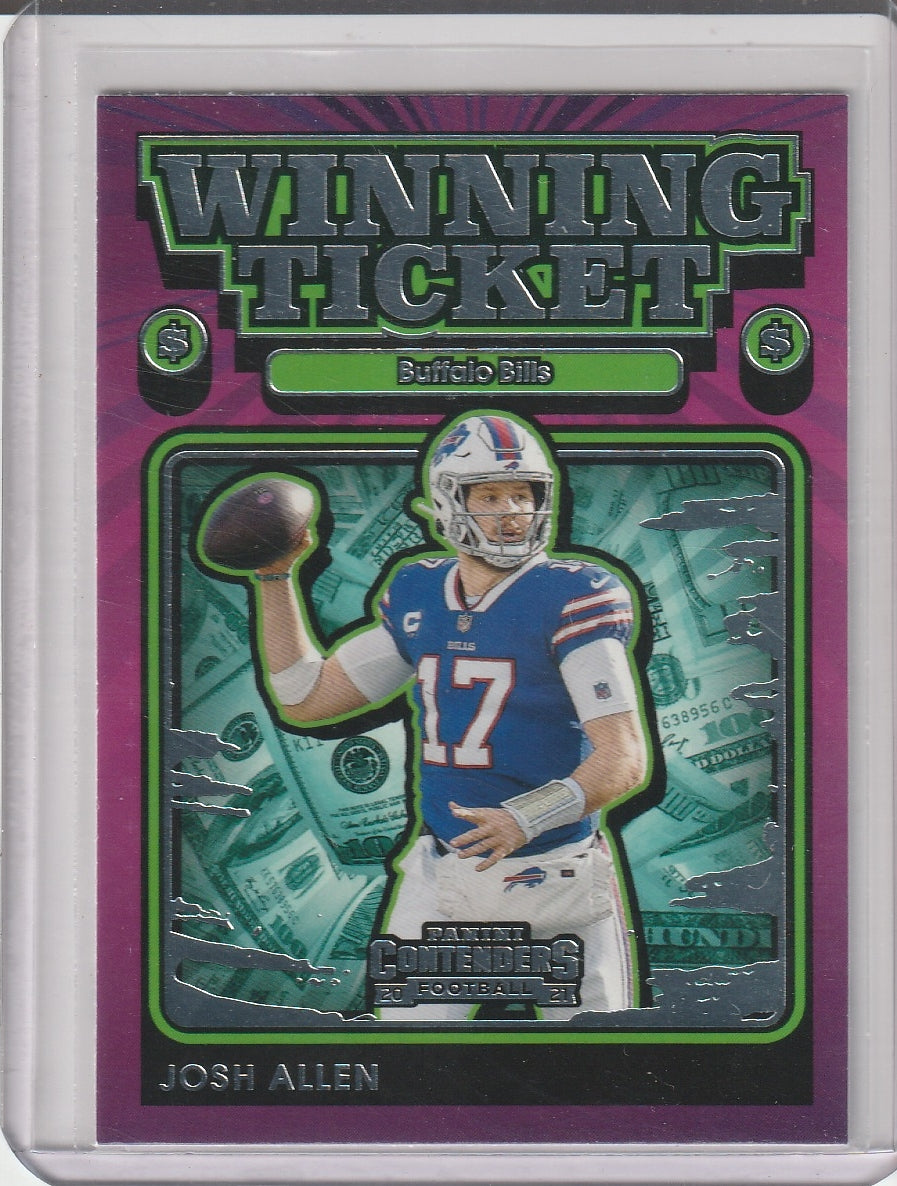 2021 Panini Contenders Football - Josh Allen 'Winning Ticket'