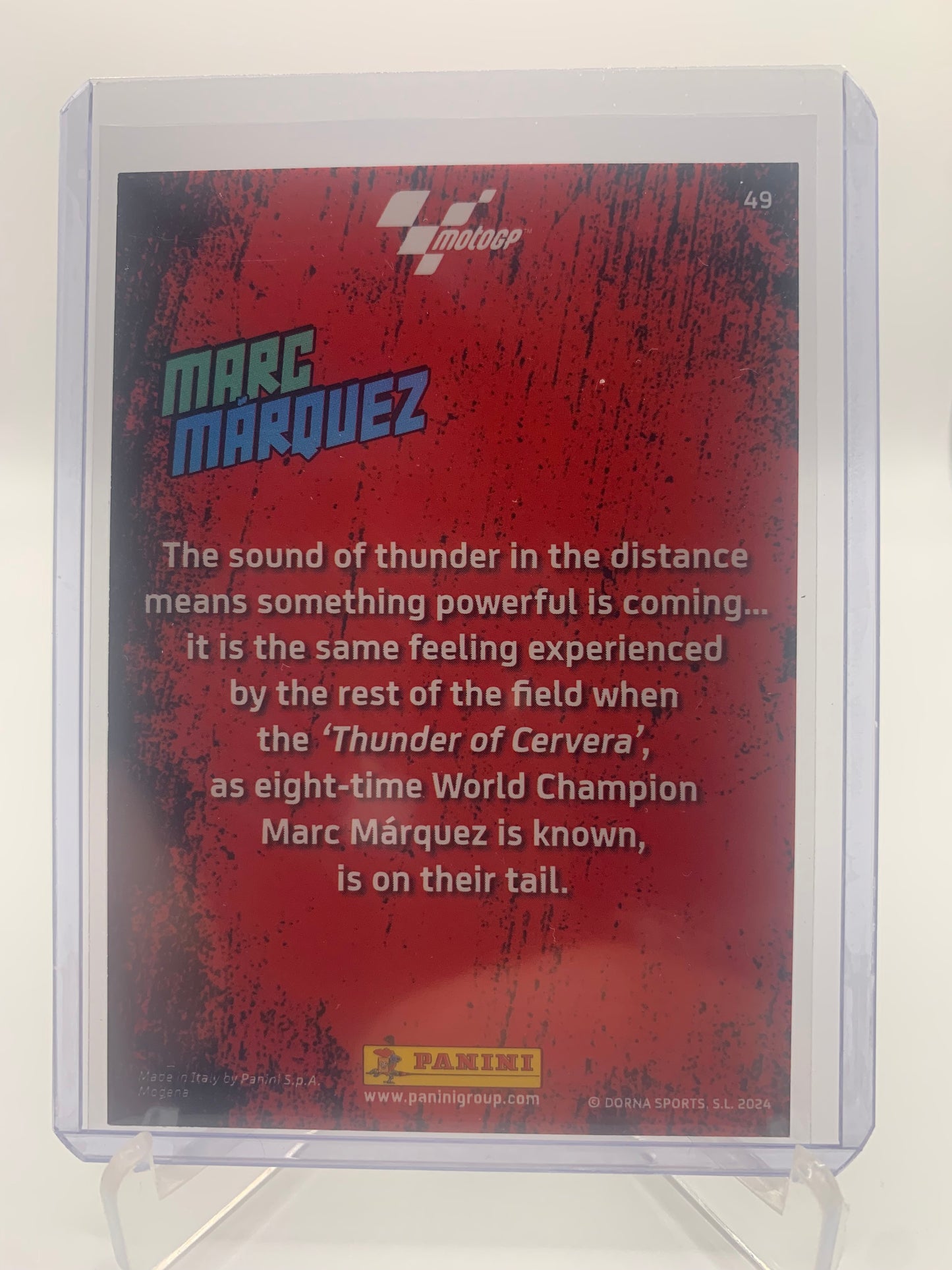 2024 Panini Moto GP - Marc Marquez ‘Unstoppable’