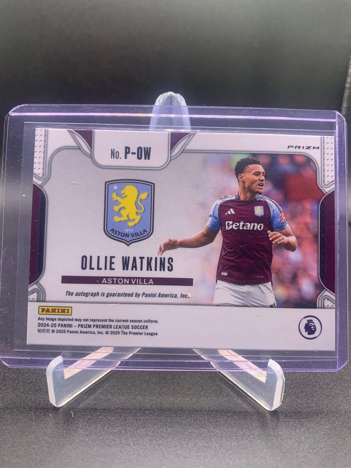 2024-25 Panini Prizm Premier League Soccer - Ollie Watkins ‘Penmanship Signatures’ Autograph