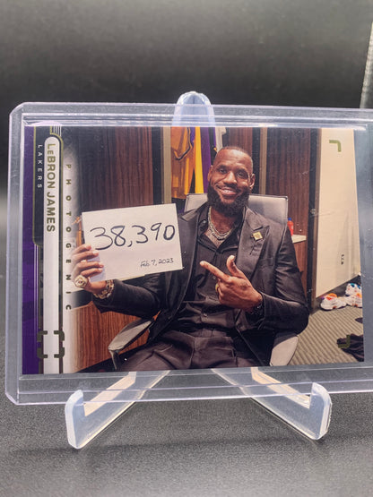 2022-23 Panini Photogenic Basketball - LeBron James ‘38,390 Points Scoring Record’