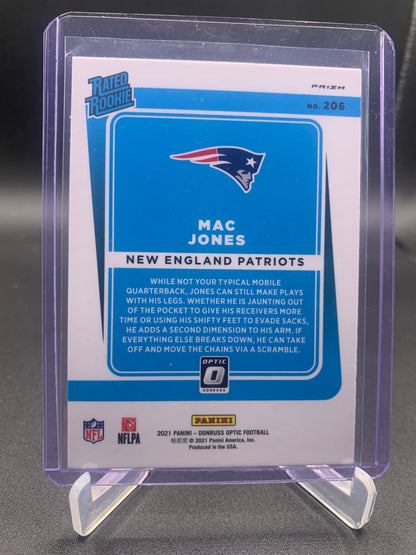 2021 Panini Donruss Optic Football - Mac Jones ‘Rated Rookie’ RC Silver Holo Prizm