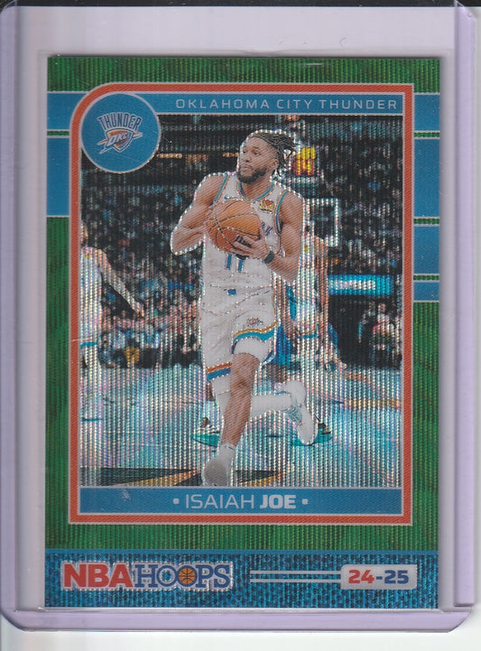 2024-25 Panini Hoops Basketball - Isaiah Joe 'Green Wave Prizm' /25