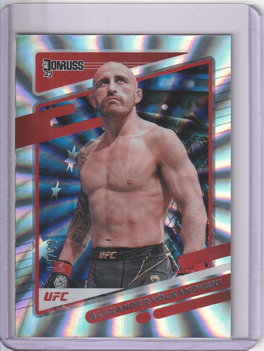 2022 Panini Donruss UFC - Alexander Volkanovski Silver Laser Holo /99