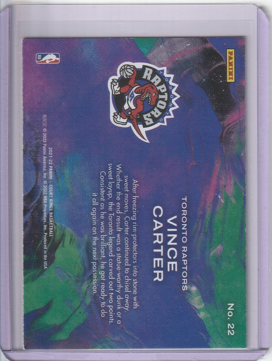 2021-22 Panini Court Kings Basketball - Vince Carter 'Artistry in Motion'