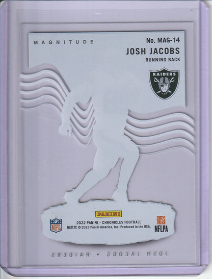 2022 Panini Chronicles Football - Josh Jacobs 'Magnitude' Acetate