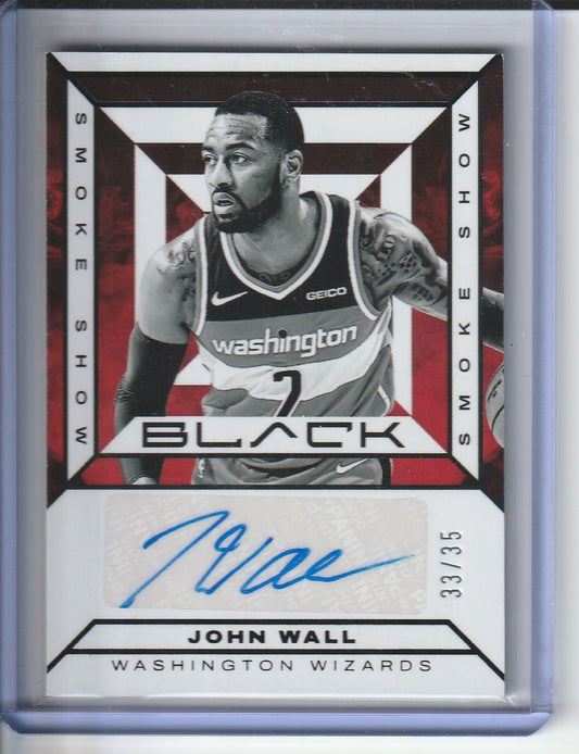 2023-24 Panini Black Basketball - John Wall 'Smoke Show' Autograph /35