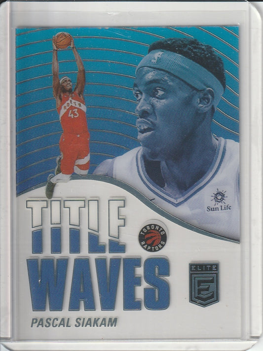 2021-22 Panini Donruss Elite Basketball - Pascal Siakam 'Title Waves' Acetate